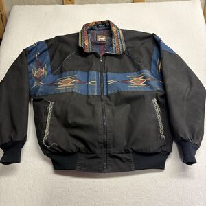 VTG BEE WILD SOUTHWESTERN LINED WORKWEAR JACKET-M